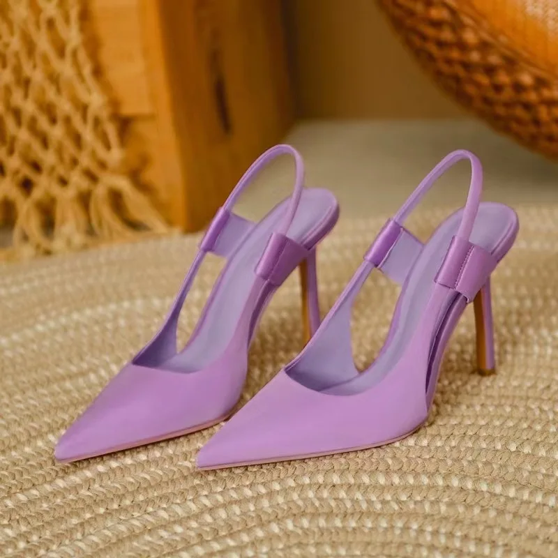 2022 New Women Pumps Summer Fashion Sexy Pointed Toe Wedding Party High Heeled Shoes Woman Sandasl Dress Zapatos Mujer 34-40
