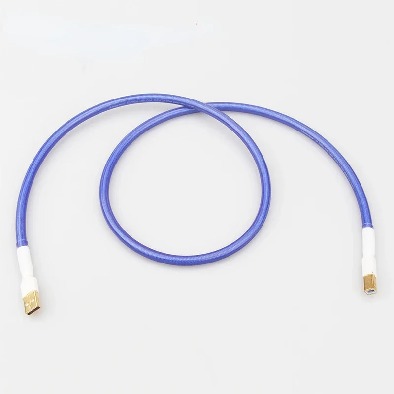 

Single Crystal Copper Silver-plated USB A-B Sound Card Line DAC Data Square Mouth Audio Cable