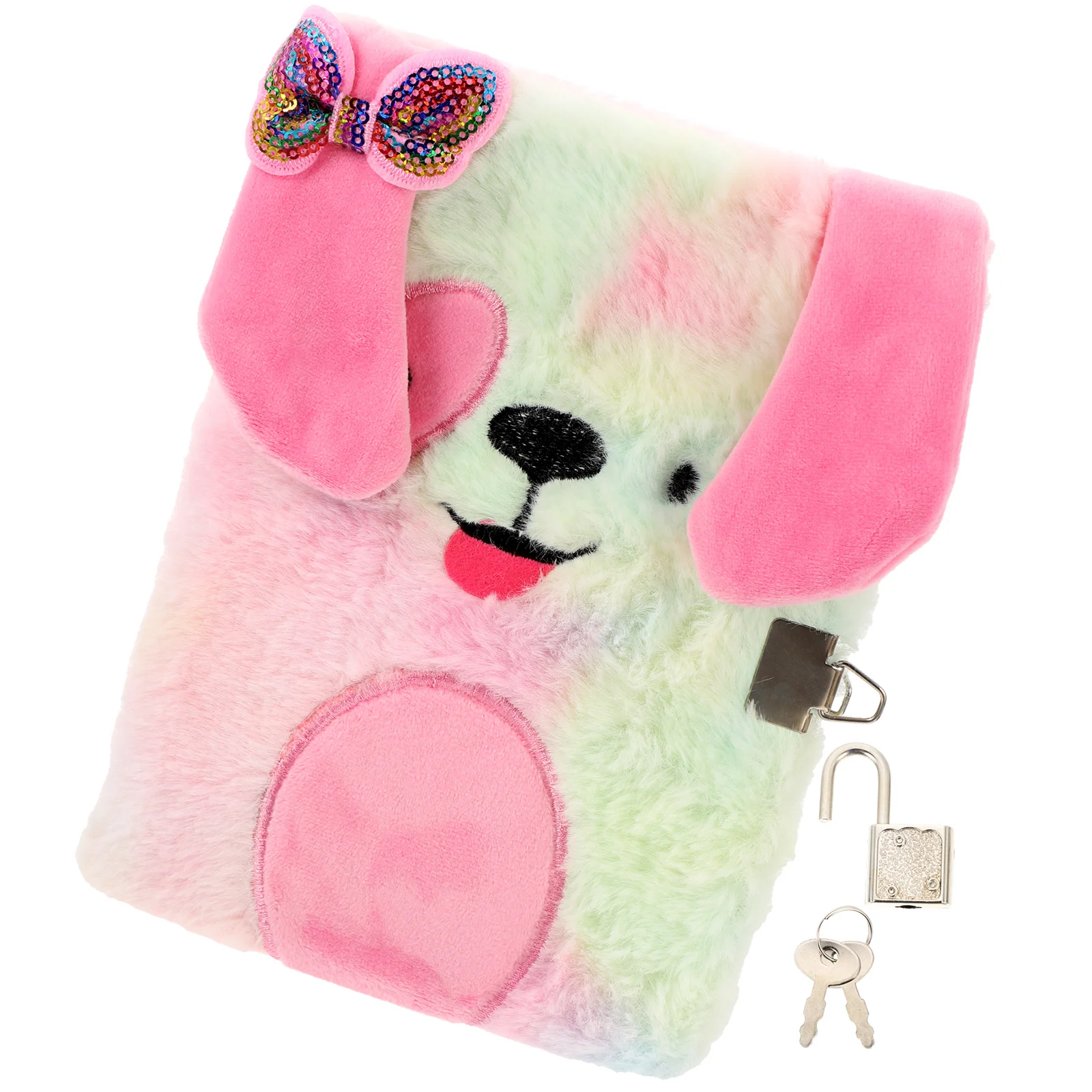 

Notebook Kids Diary Easy to Carry Refillable A4 Girl Heart Plush Journal for Girls Journals