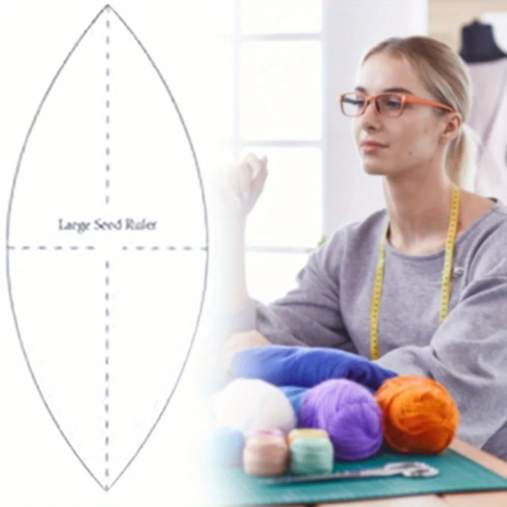7 개/대 꽃 퀼트 블록 템플릿 DIY 바느질 퀼트 공예 패턴 가이드를위한 아크릴 흰색 투명 원형 꽃잎 모양