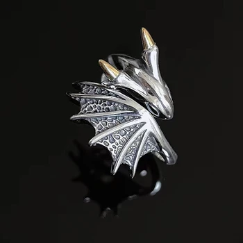 1 Piece Vintage Alloy Flying Dragon Ring 1