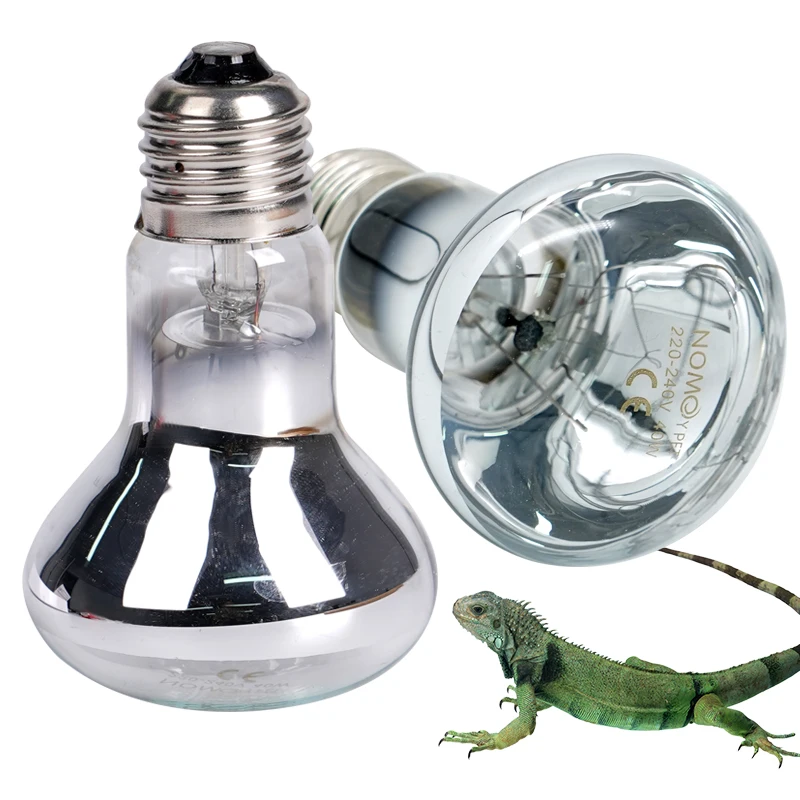 Full Spectrum 40W/60W Pet Reptile Heating Lamp UVA+UVB Turtle Basking UV Light Bulbs Heating Lamp Amphibians Lizards