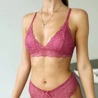 Women's Floral Lace Bralette & Panty Set - Image 3
