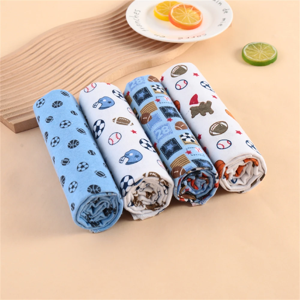 4Pcs Neutral Baby Swaddle Blanket Set, Simple Design 4