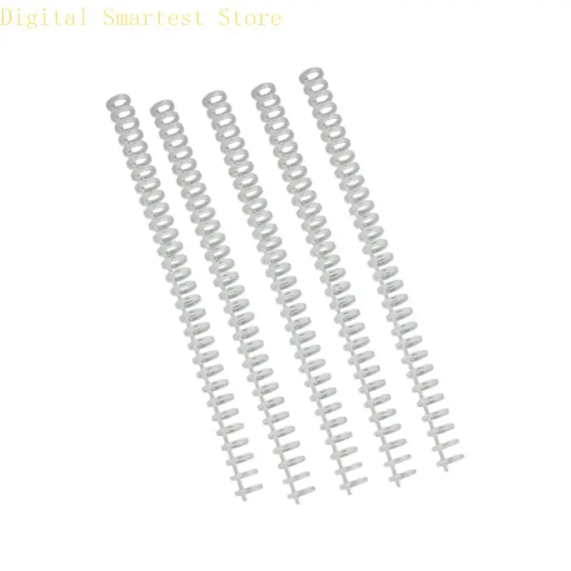 85AA 5개 30개 링 플라스틱 바인딩 빗 12mm 30홀 바인더 척추 바인딩 코일