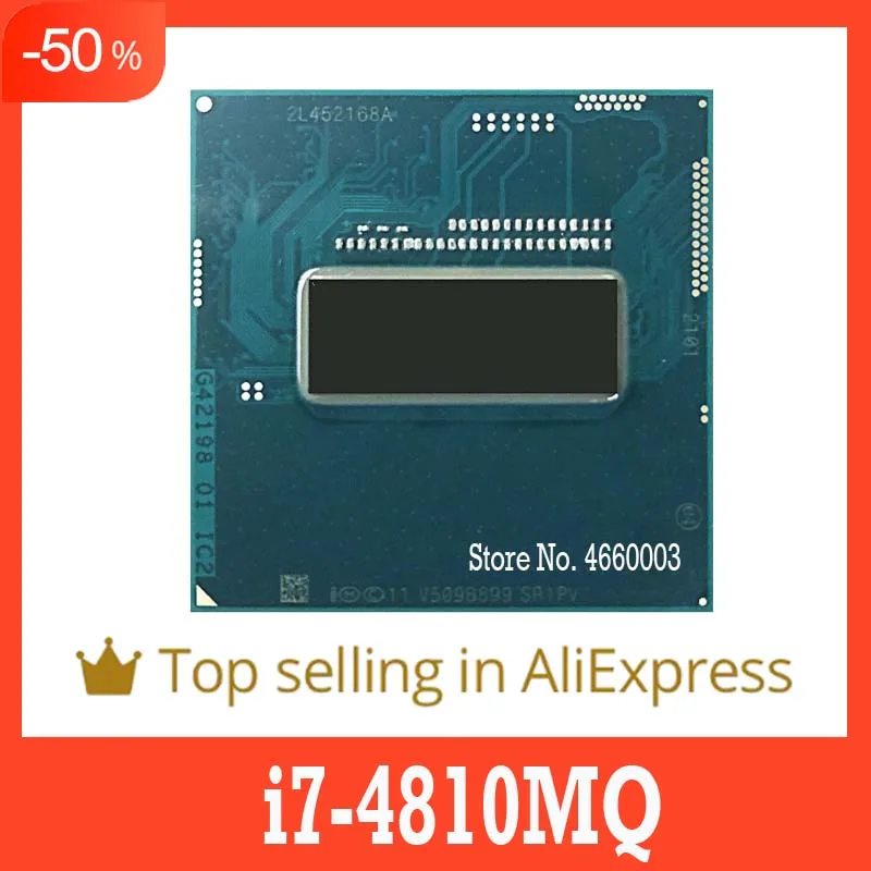 Скидка 40%, i7-4810MQ i7 4810MQ SR1PV 2,8 ГГц четырехъядерный восьмипоточный ЦПУ Процессор 6M 47W Socket G3/rPGA946B оригинальный SHAOLIN offica