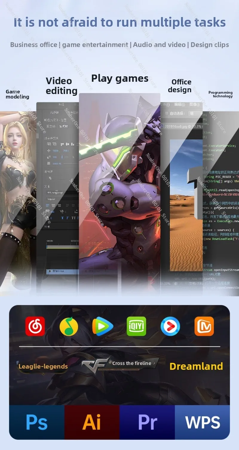 12-15.6 inch Slim Lightweight Laptop, Portable Design for Students, Professionals & Gamers, High-Performance for Work & Play