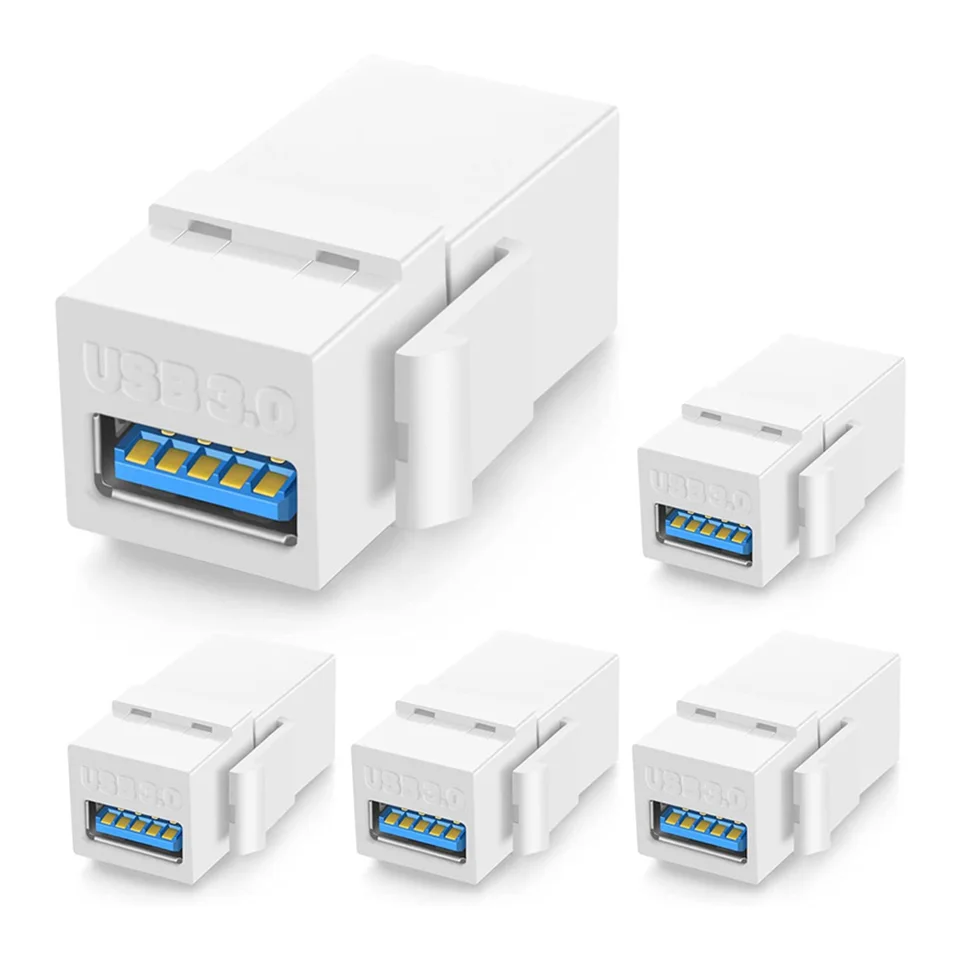 USB 3.0 Keystone Jack Adapter Socket for Easy Installation