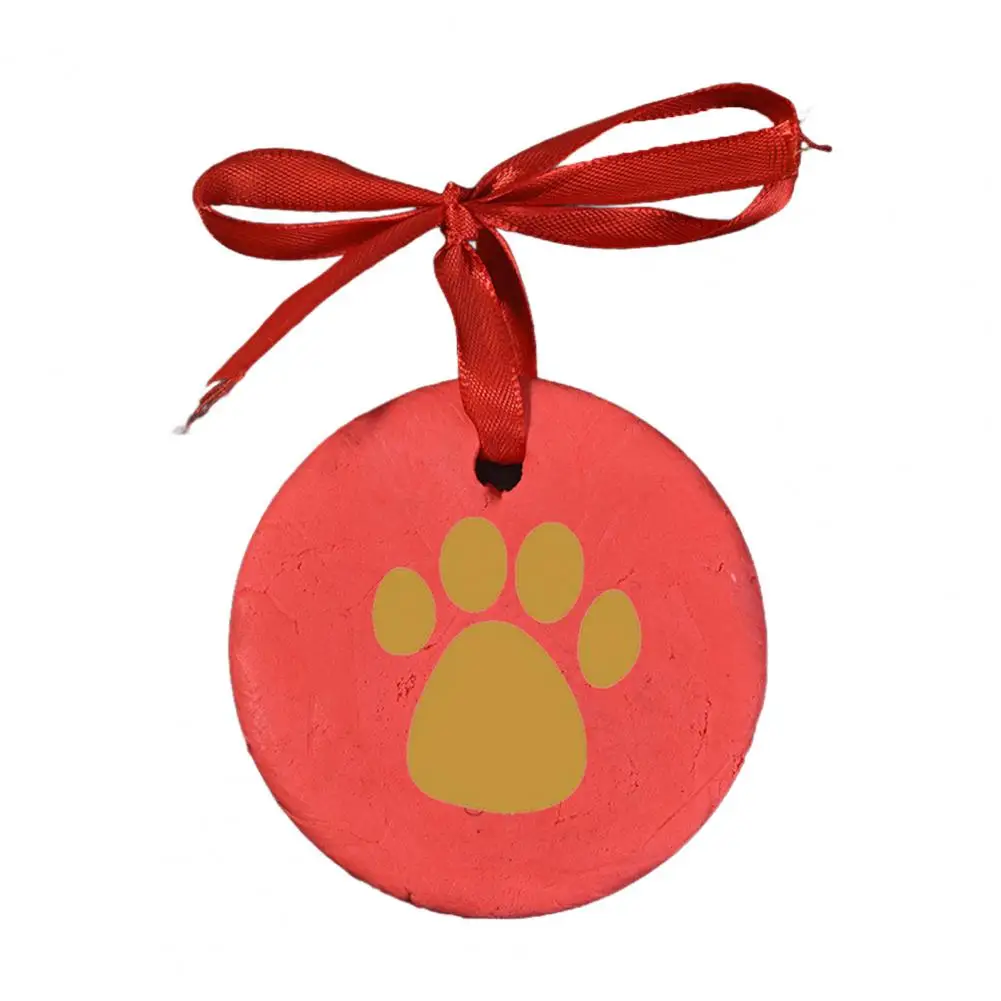 Personalized Pet Ornament Kit Pet Paw Print Ornament Kit with Customization Tools Display Stand for Dogs Cats for Personalized