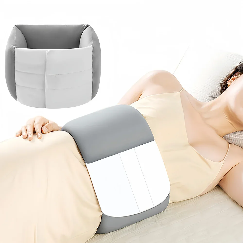 Lumbar Roll Pillow for Sciatica Nerve Pain Sleeping Back Support Scoliosis Waist Pillow for Side Sleepers Bed & Office Chair
