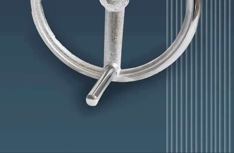 Cast iron handwheel round through hole with top wire hole side locking chrome plated industrial machine tool handle rotating cnc handwheel