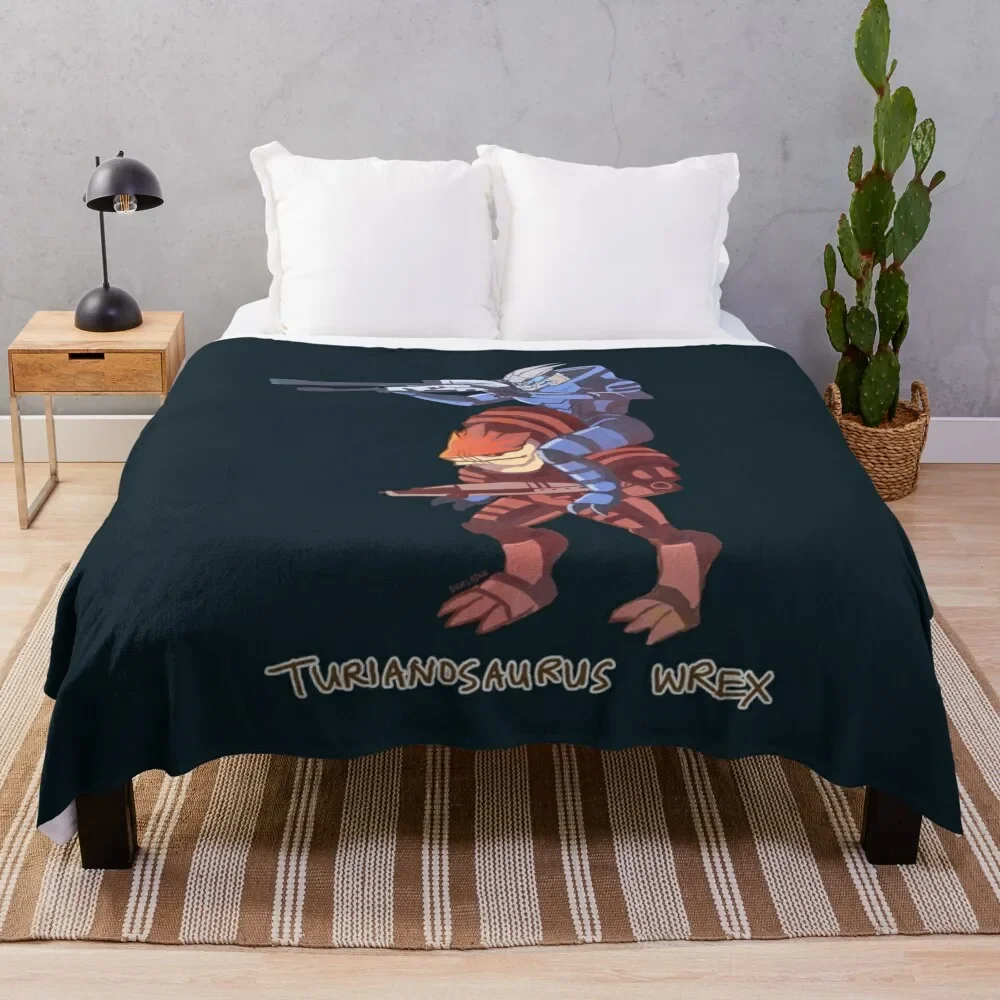 

Turianosaurus Wrex Throw Blanket Extra Large Throw Decorative Sofa Plush Blankets