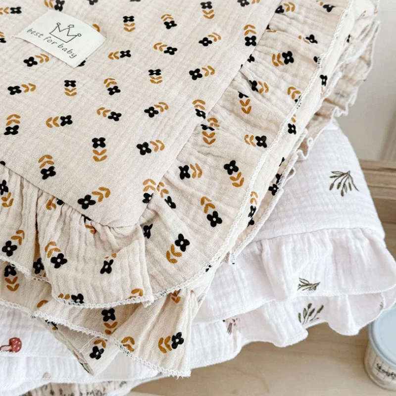 120X150cm Baby Blanket Swaddle Wrap Soft Comfortable Baby Quilt for Crib Cotton Children's Blanket Kids Bedding Accessories