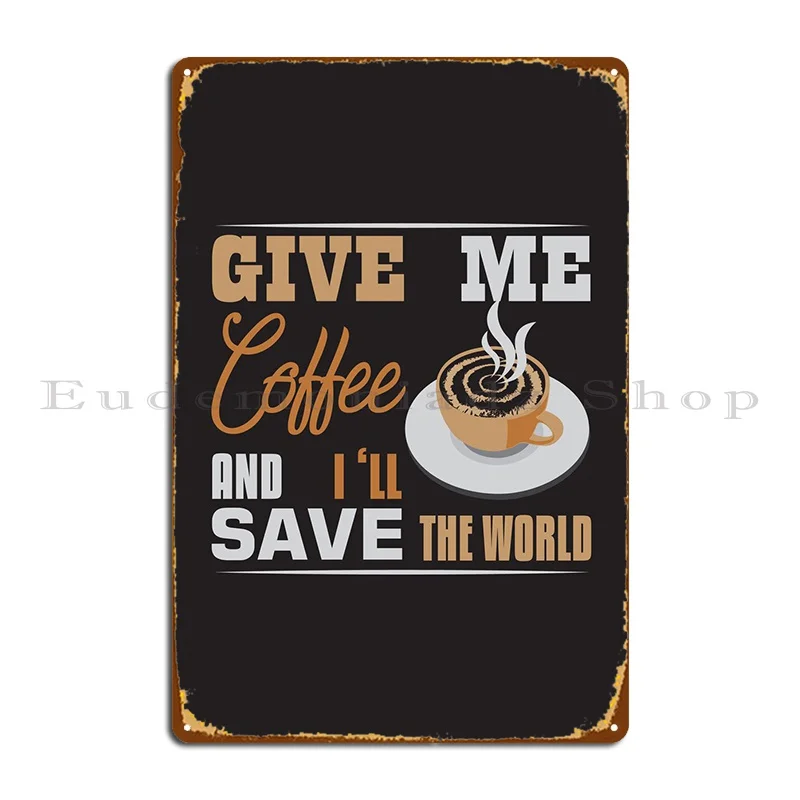 

Металлический плакат с надписью «World Coffee»