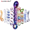 Black Wolf Crystal Glass Dildos Masturbator Realistic Dildo Penis Large G-spot Anal Butt Plug Adult Sex toys for Woman Female 1