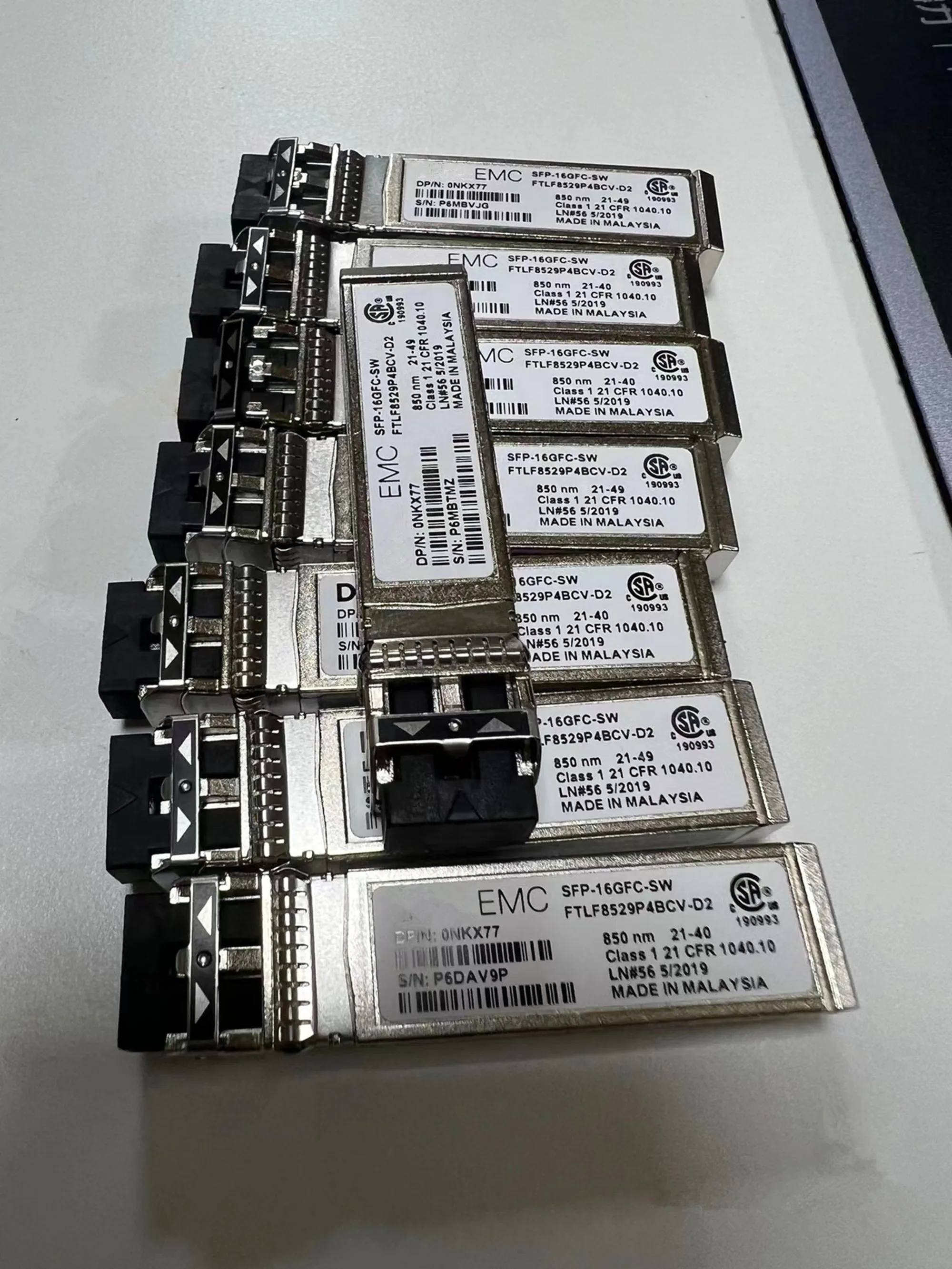 

850NM SFP 16G Switch Transceiver DEL-L 0NKX77 SFP-16GFC-SW FTLF8529P4BCV-D2 Be Applicable To ME4024 ME4012 16GB Port Module