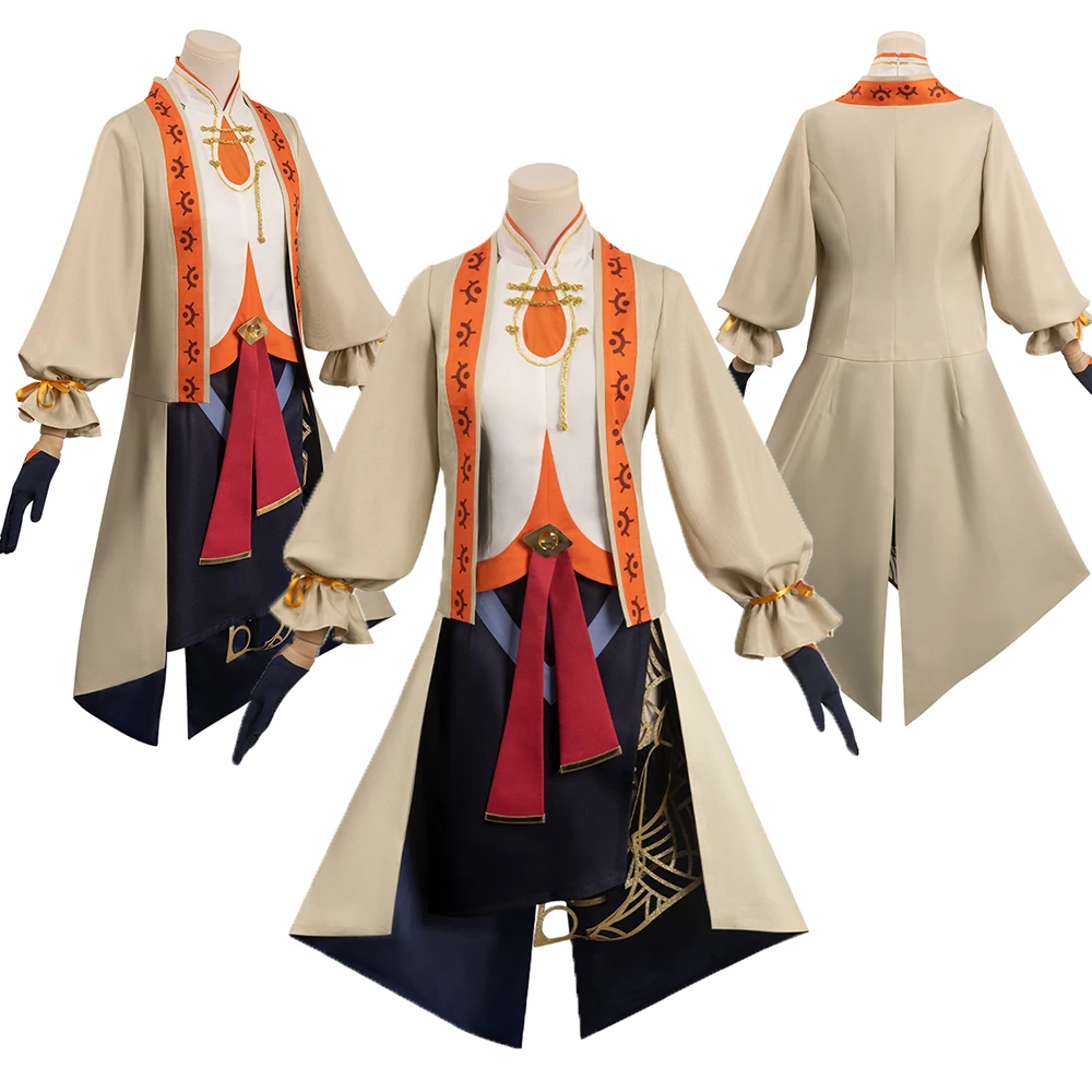 

Tears of the Kingdom Purah Cosplay Costume Female Fantasia Roleplay Coat Skirt Outfits Halloween Carnival Party Disguise Suit