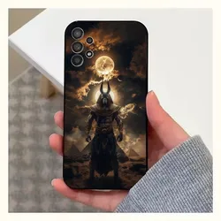 Anubis Egyptian God Design Black Silicone Phone Case - Samsung S21Ultra (Z1)