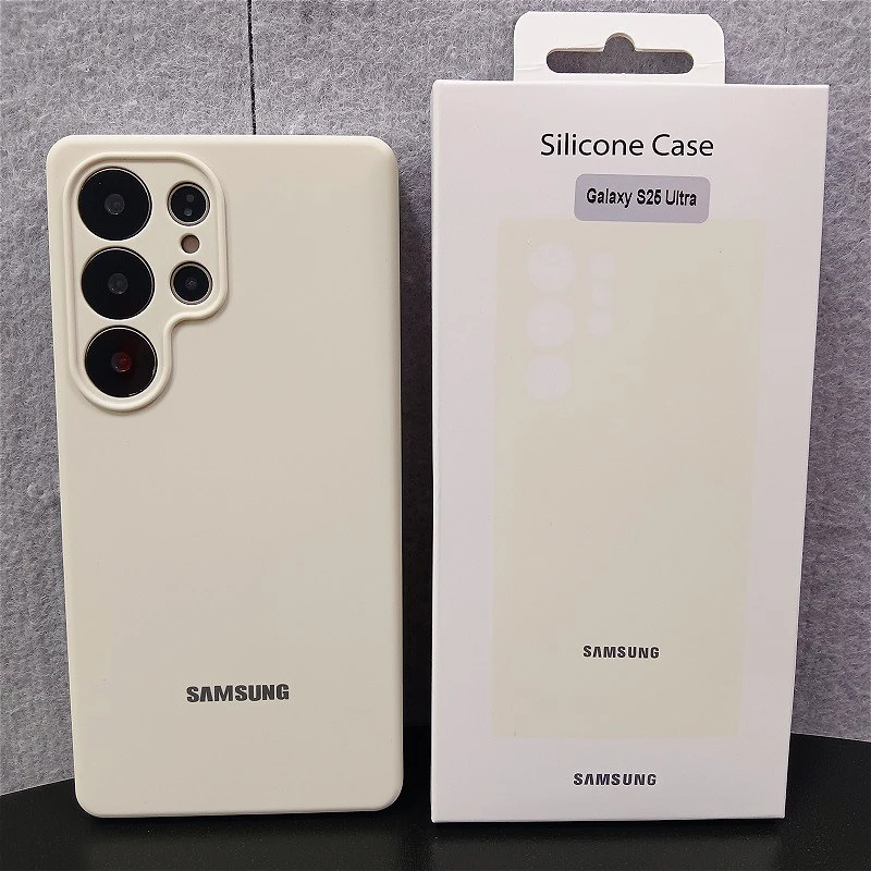 Solid Color Liquid Silicone Shockproof Back Cover