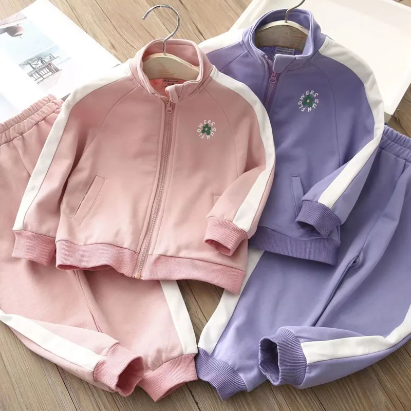 Chándal de manga larga para niños y adolescentes, chaqueta con cremallera  de empalme, pantalones de 4, 6, 8, 9, 10, 12, 13 y 14 años, ropa de otoño,  2022 - AliExpress