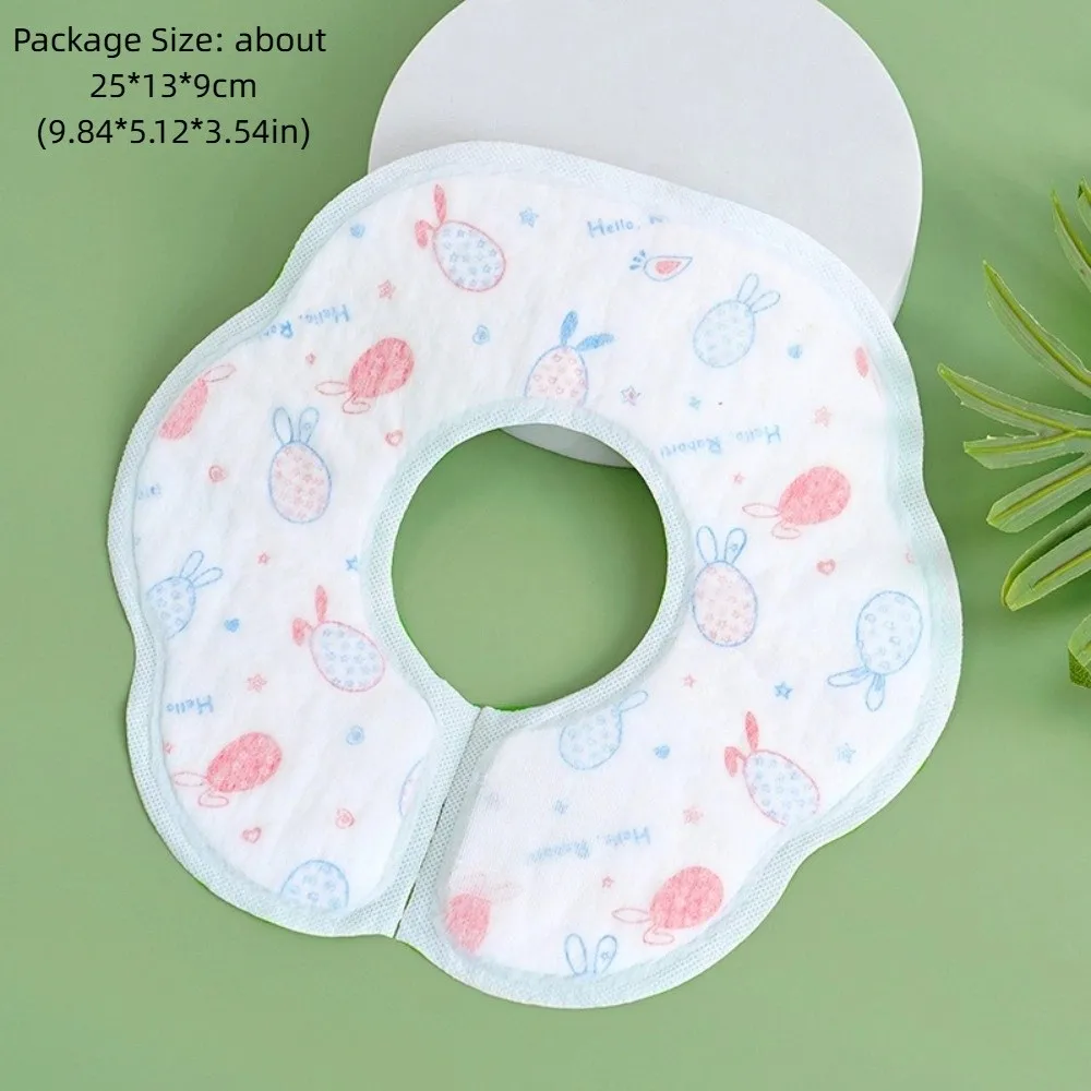 Soft Cotton Waterproof Disposable Bibs for Baby Feeding