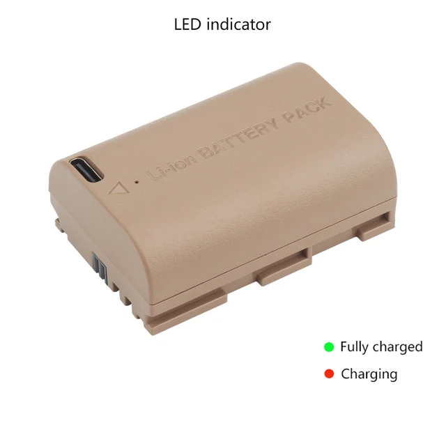 Fully Decoded LP-E6NH LP-E6N LP-E6 Battery For Canon EOS R5 R6 90D 60D