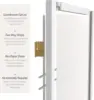 4 Ft. Short Double Cross Shoji Screen - White - 4 Panels 4