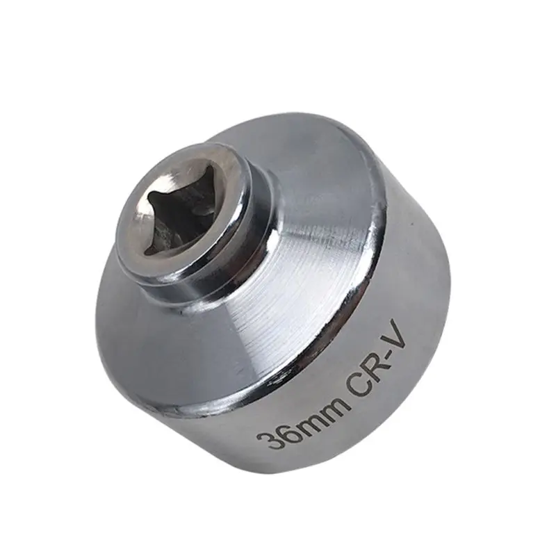 Ratchet Wrench Set 36mm Oil Filter Socket Wrench Cup Type Removal Set With 3/8" Adaper