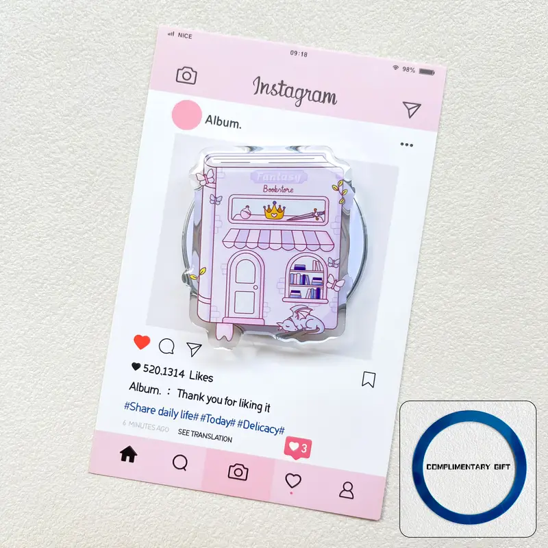 Kindle Bookish Magsafe Phone Grip Magnetic Kindle Holder Pink Kindle Accessories Bookish Merch Book for iPhone Samsung Xiaomi - Image 10