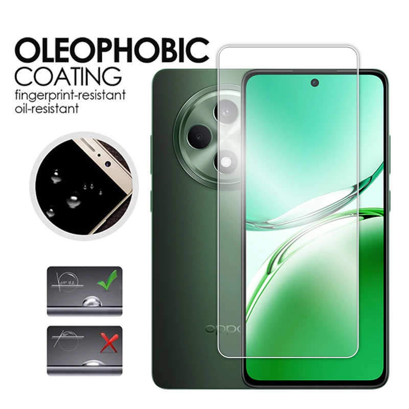 Oppo Reno12 Premium Transparent Screen and Lens Protector - 6.67 inch Tempered Glass