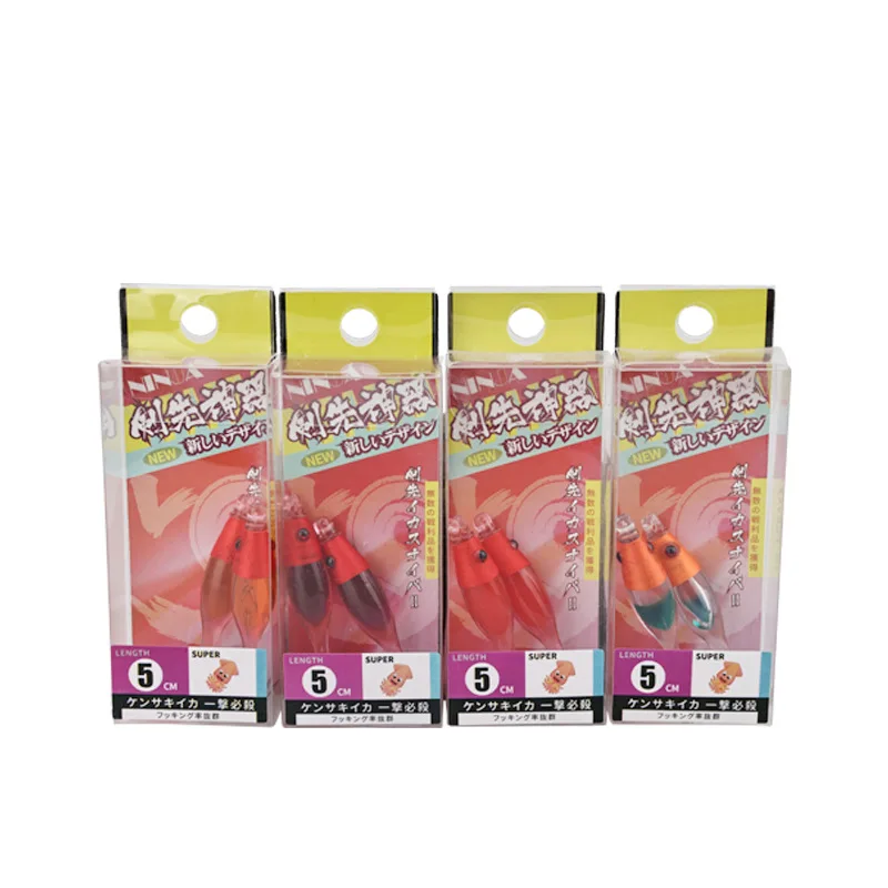 Sea.Yolo 5cm/2.5g Fishing Lure Japanese blow tube hook squid hook