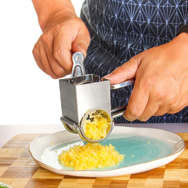 Multifunctional Stainless Steel Rotary Cheese Grater - China Rotary Cheese  Grater and Cheese Grater price