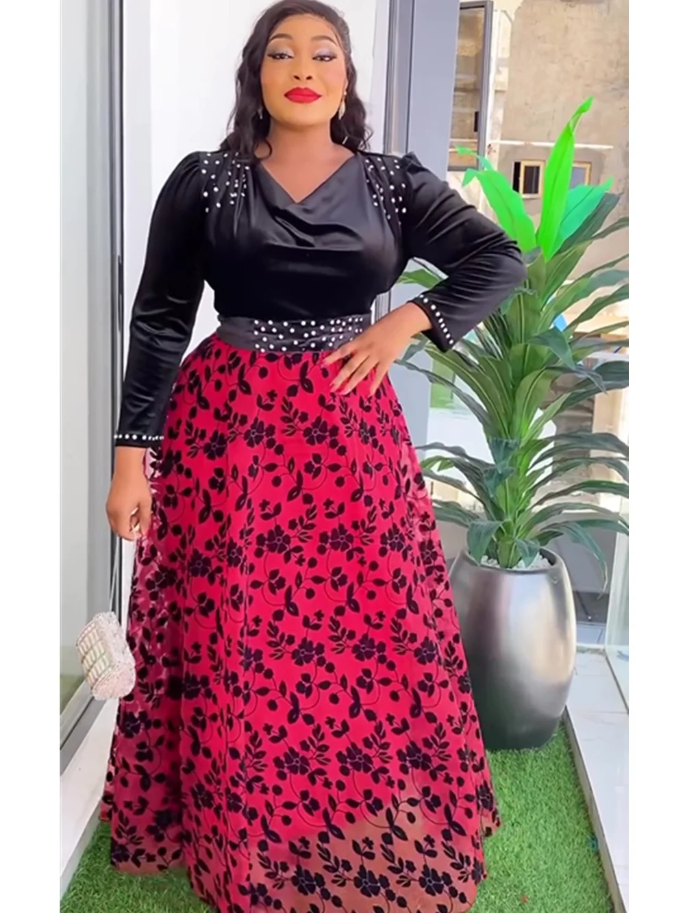 Plus Size African Party Dresses for Women 2025 New Fashion Dashiki Ankara  Velvet Wedding Gowns Elegant Turkey Muslim Maxi Dress - AliExpress 200000532