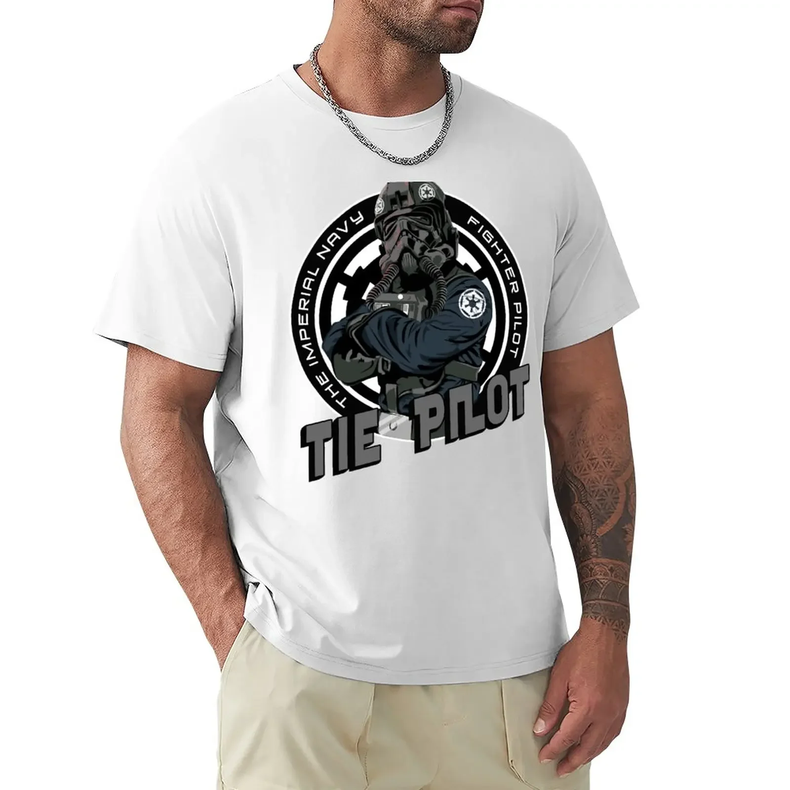 TIE Pilot Crest T-Shirt sports fans anime mens champion t shirts