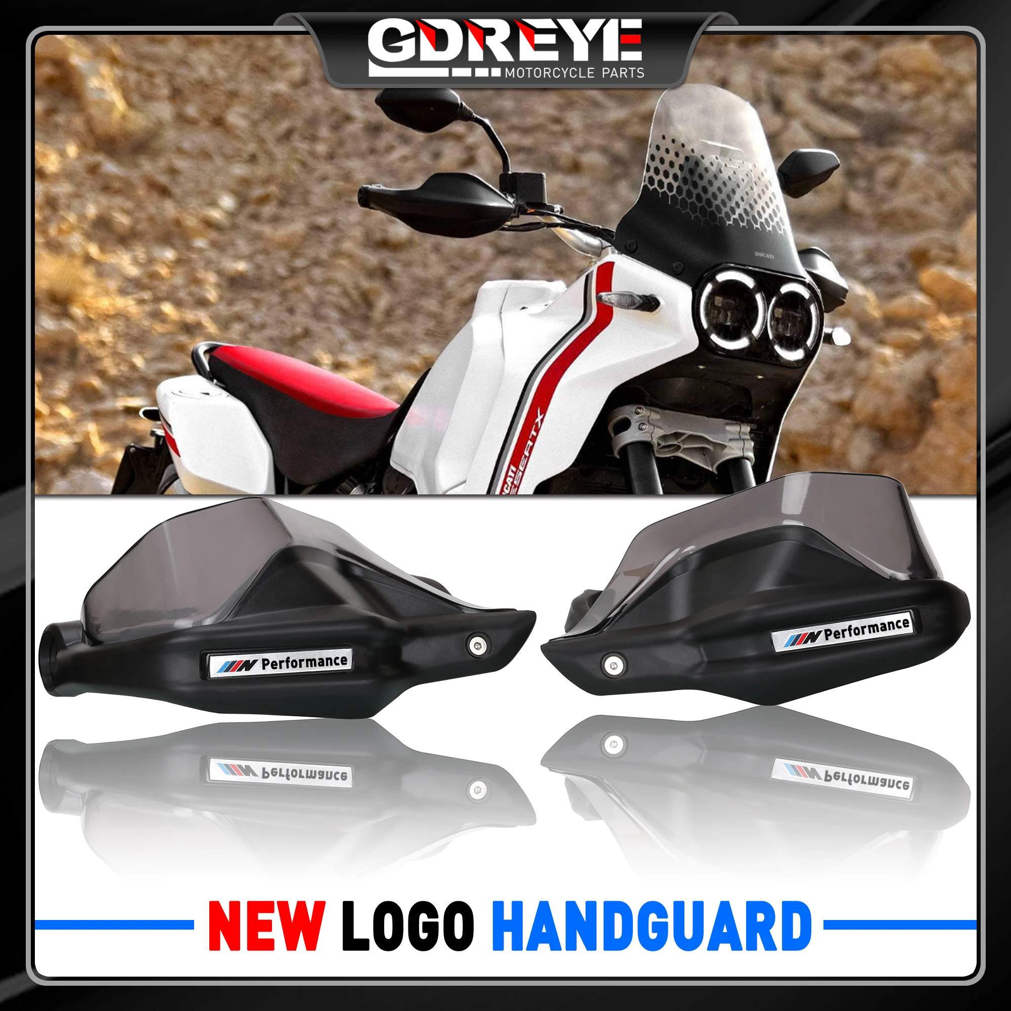 Paramano Dedicato Moto Desert X Paramani Protezioni Manubrio Parabrezza Per Ducati Desert X Desertx Desert-X 2022-2024