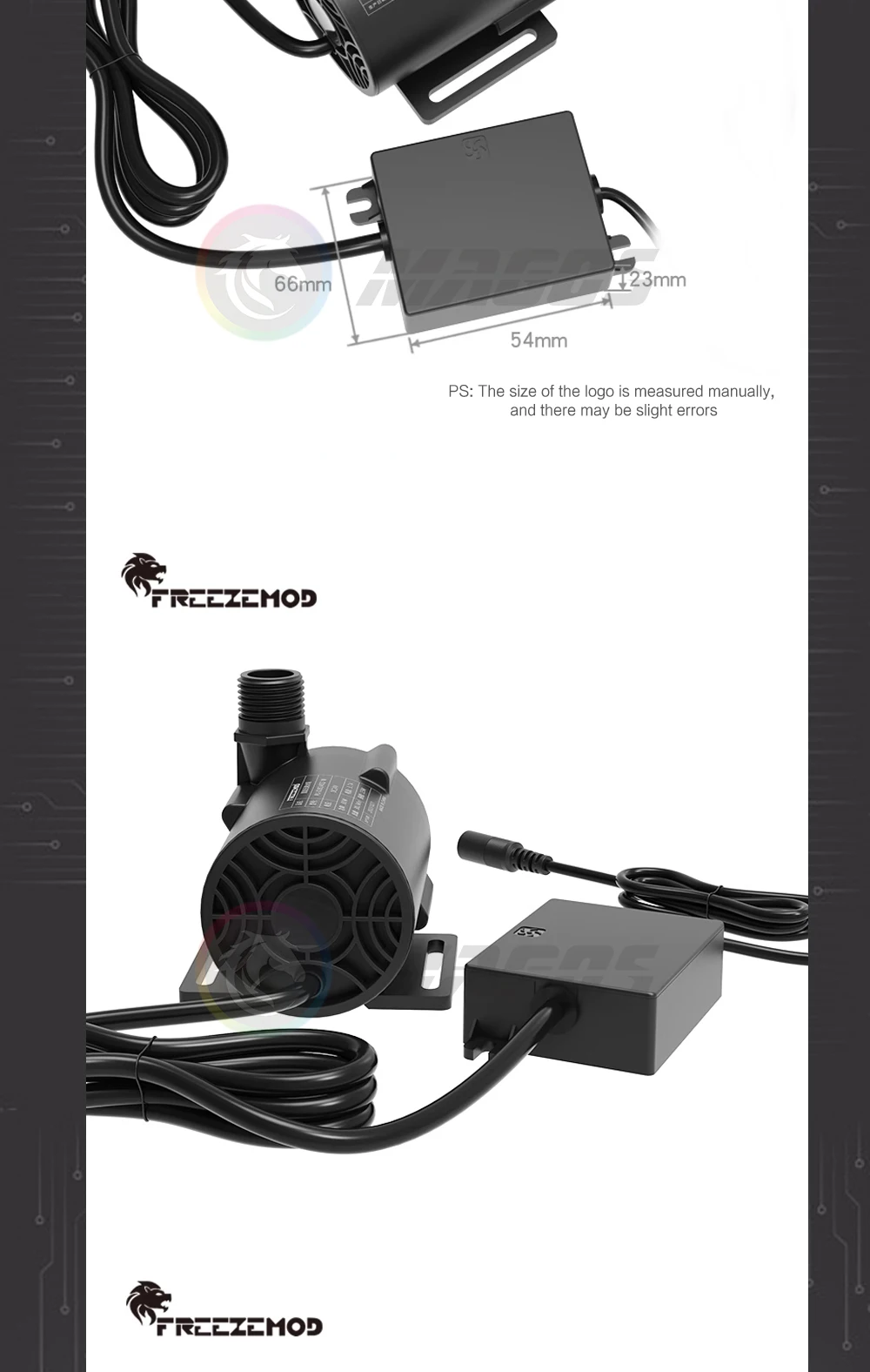 externo do motor sem escova, 12V-24V, 3000L