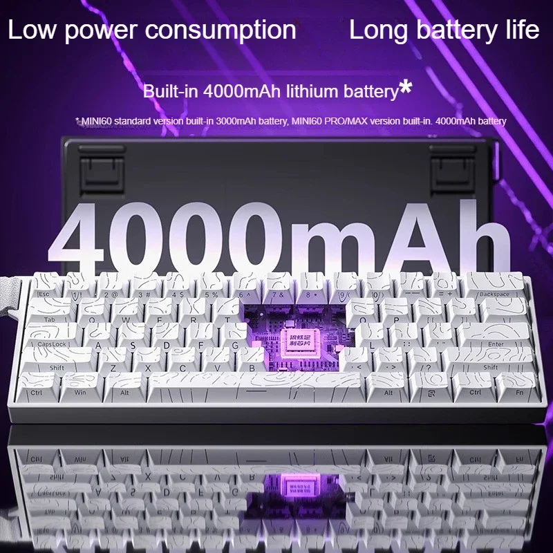 AULA MINI 60HE 마그네틱 키보드 무선 60% 레피드 트리거 8K 리턴 e스포츠 커스터마이징 RGB 마그네틱 스위치 게이밍 키보드