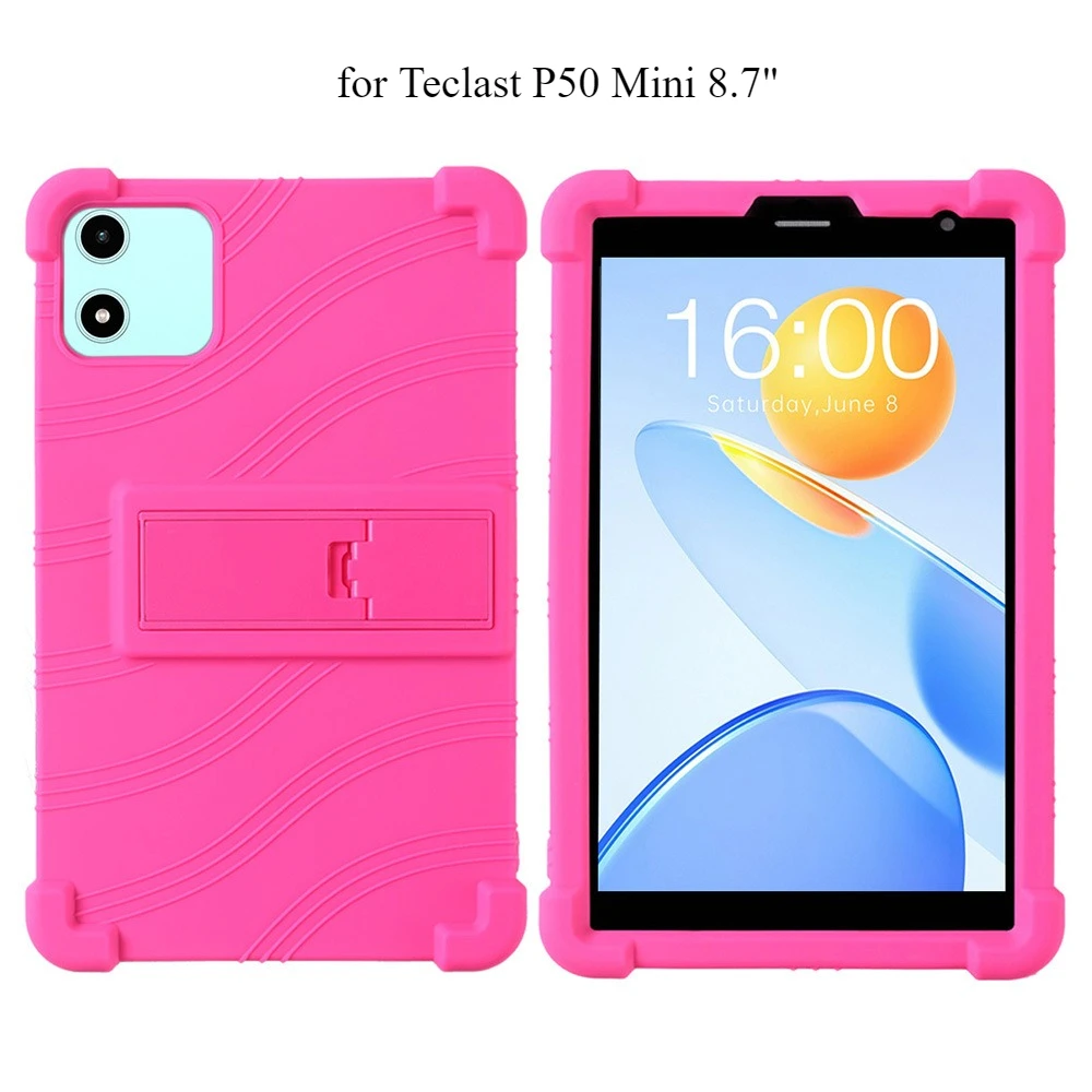 Shockproof Multi-Angle Stand Silicone Protective Tablet Case, 8.7 Inch