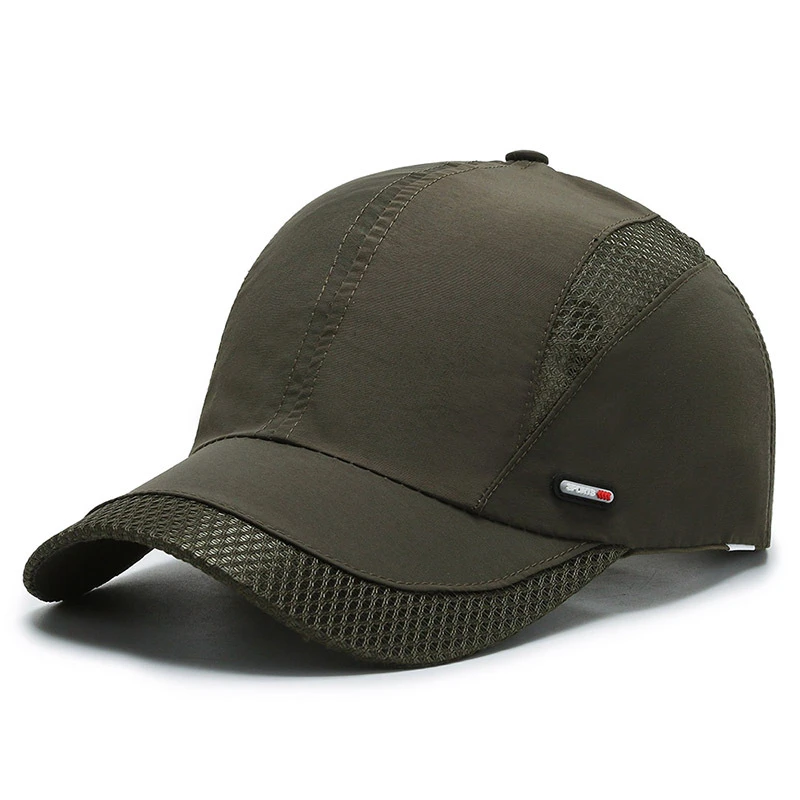  - New Spring Summer Men Baseball Caps Male Breathable Mesh Snapback Hats Black Sport Dad Fishing Hats Cap For Men Dropshipping
