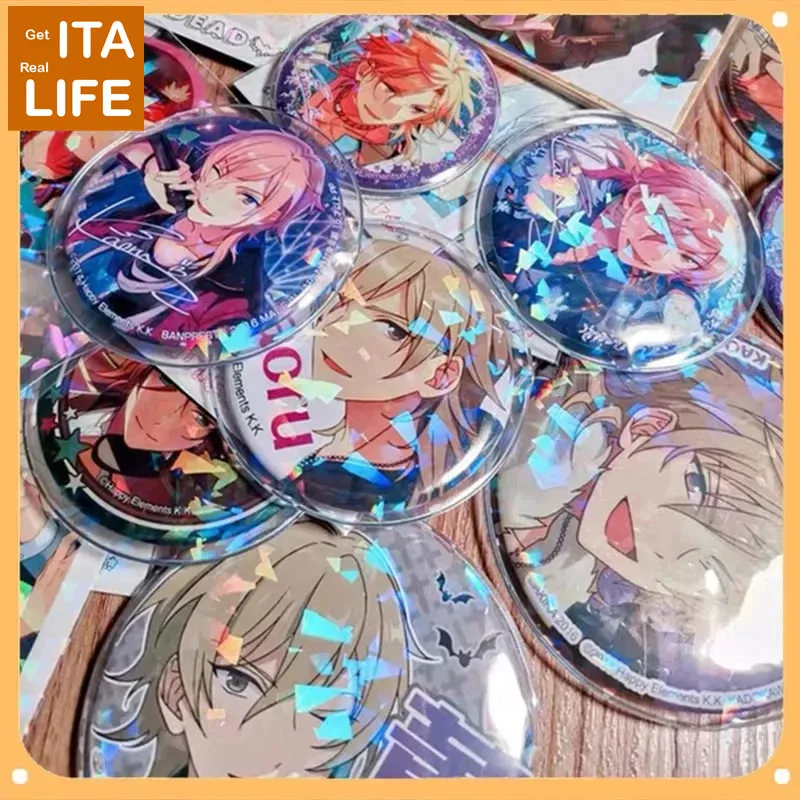 Bag Accessories Ita Bag Pins Badge Protector Case Laser for 58 mm Anime Tin Badge Cover Decoration ItaBag Pin sleeve H318