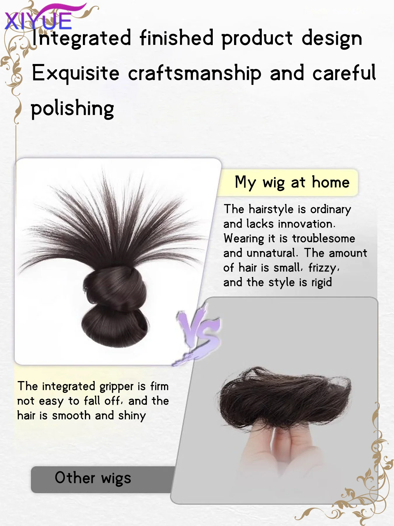 Women Half-tie Hair Claw Feather Shuttlecock Head Lazy Meatball Head Crab Clip Wig Catch Clip High Ponytail Hair Accessories