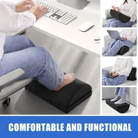 2 Adjustable Heights Foot Rest - Under Desk - Soft Memory Foam