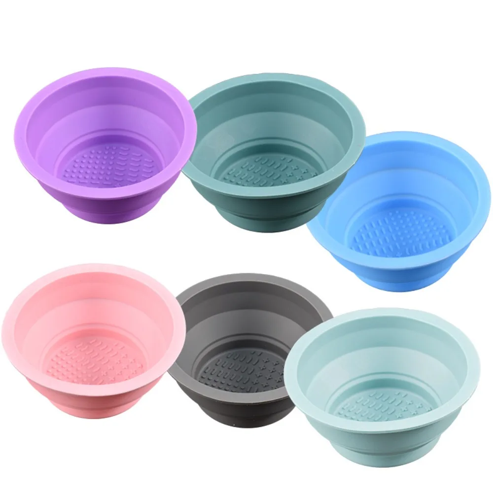 Foldable Silicone Painting Mat Cup Water Pigment Bowl Non-Stick Paint Holder Art Craft Ink Blending Watercoloring Stamping Cup