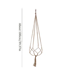 Elegant Plant Hanger Rope for Stylish Garden and Balcony Decor (11A247 - 100cm)