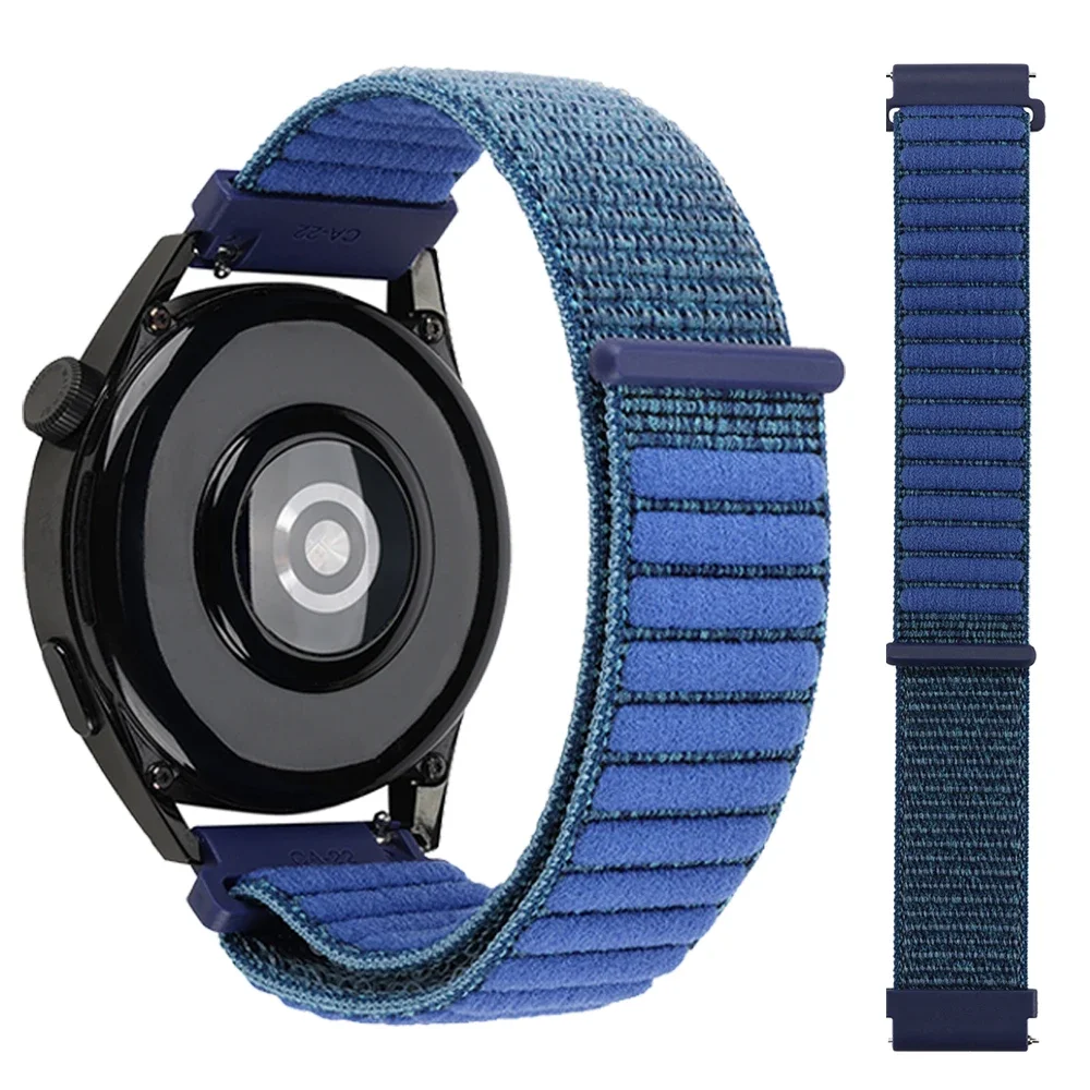 Durable Nylon Sports Watch Strap - 20/22mm, Multiple Colors Available