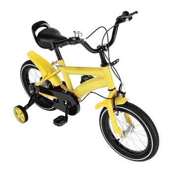 14 Inch Kids Bike Kids Bicycle for Girls and Boys with Training Wheels for Toddler and Kids with Handbrake Red/White/Blue/Yellow 3