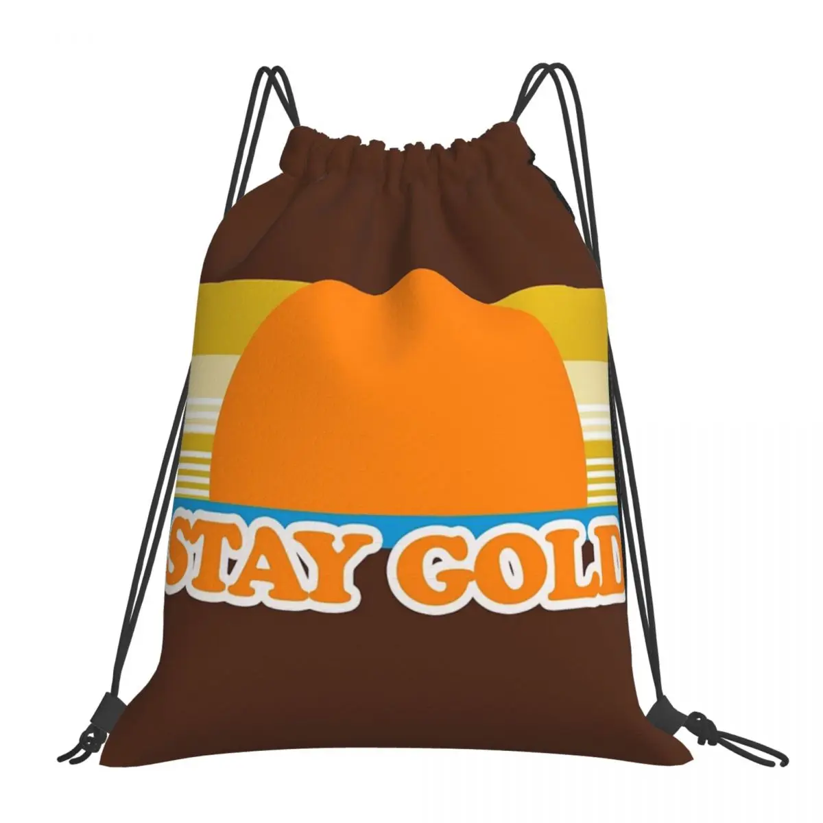 

Stay Gold Backpacks Multi-function Portable Drawstring Bags Drawstring Bundle Pocket Sundries Bag Book Bags For Travel Students
