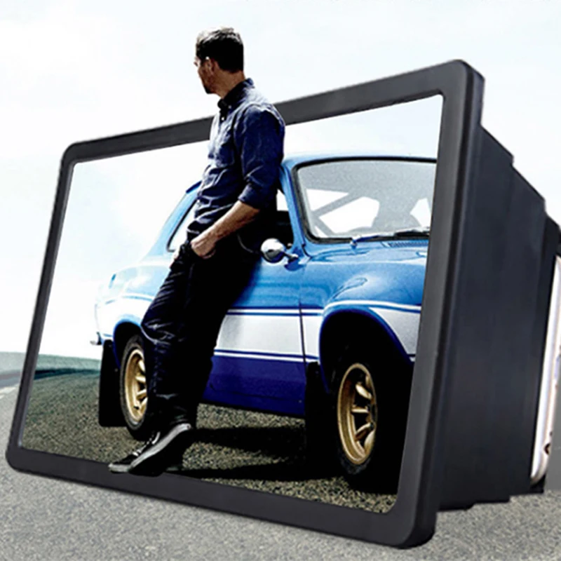 Universal Portable 3D Video Enlarge Smartphone Screen Magnifier Amplifier8.2inch