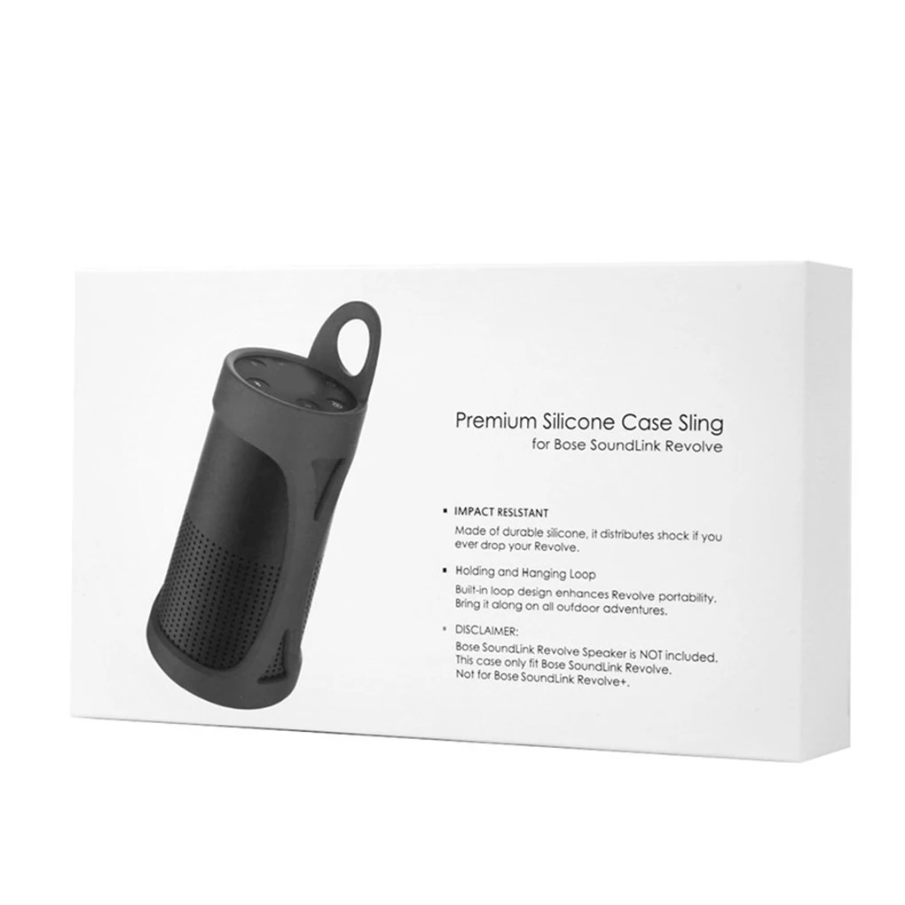 

Replacement For Bose Soundlink Revolve Speakers Silicone Protective Case Hanging Cover Protector