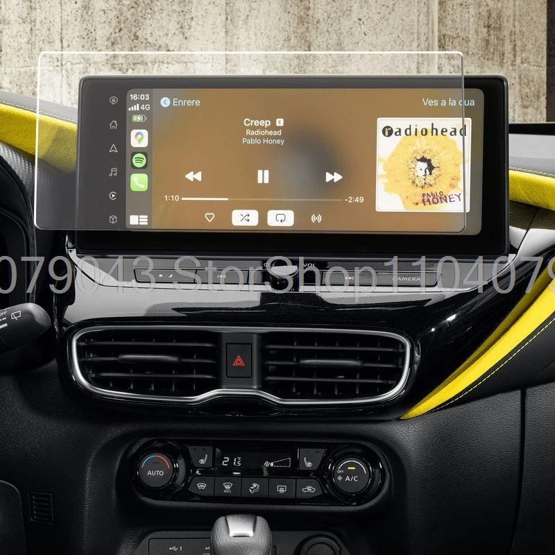 Displayschutzfolie aus gehärtetem Glas für Nissan Juke N-Sport 2024, 12,3 Zoll, Infotainment-Auto, GPS, Navigationsradio, kratzfeste Folie – Detail 1